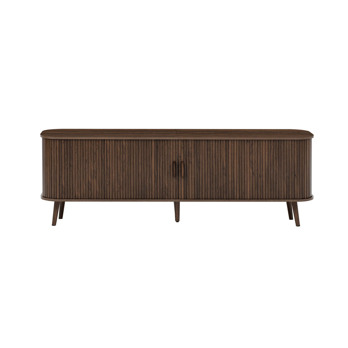 70" TV Stand, Media Center With Ample Storage - Dark Brown